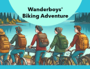 seven friends called wanderboys are going with bicycles in a beautiful area along a river with nice hills to share funny adventure with everybody6 seven friends called wanderboys are going with bicycles in a beautiful area along a river with nice hills to share funny adventure with everybody6