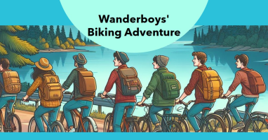 seven friends called wanderboys are going with bicycles in a beautiful area along a river with nice hills to share funny adventure with everybody6 seven friends called wanderboys are going with bicycles in a beautiful area along a river with nice hills to share funny adventure with everybody6